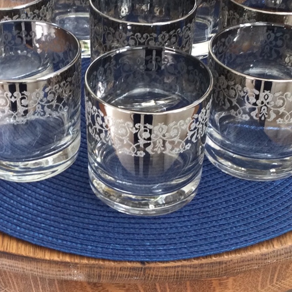 🌿5 (8) Silver Ombre Glasses🌿